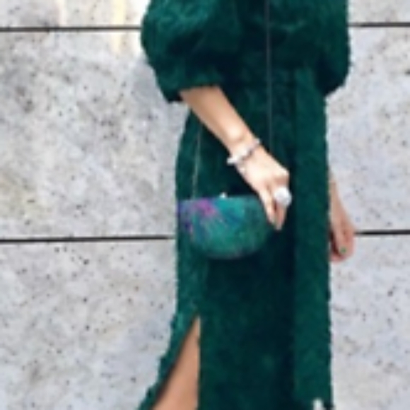 Zara Dark Green Midi Dress - Picture 3 of 8